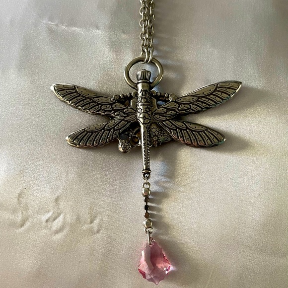 Alchemy Enamel & Swarovski Dragonfly Necklace - Picture 9 of 9